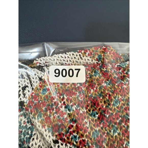 IC by Connie K Women's S Asymmetric Hem Blazer Jacket Multi Geometric EUC - Picture 13 of 14